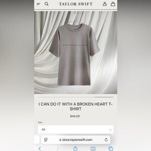 Taylor Swift Gray Graphic T-Shirt